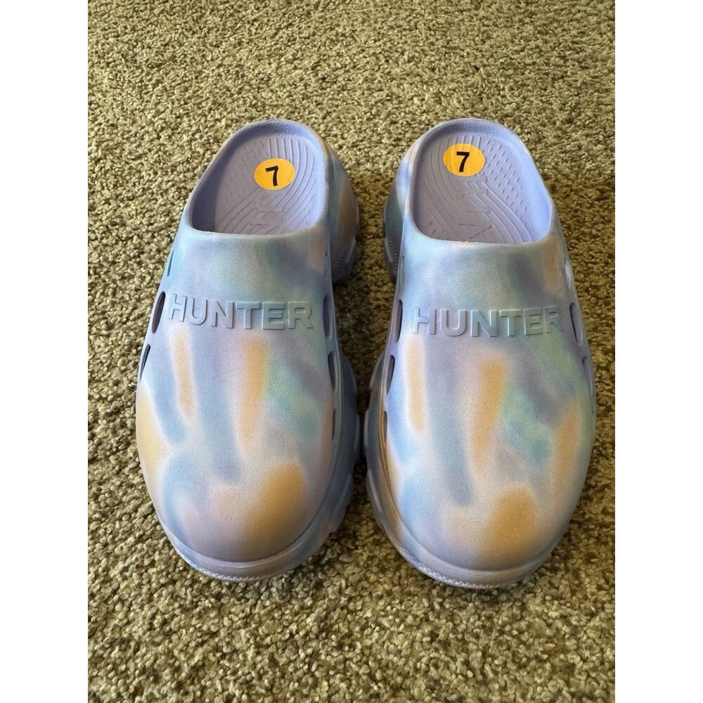 Hunter Bryce Slip On Clogs Women’s Size 7 Pastel Tie Dye Multicolor NWOT